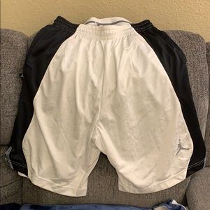Jordan basketball shorts. Black white gray. XXL